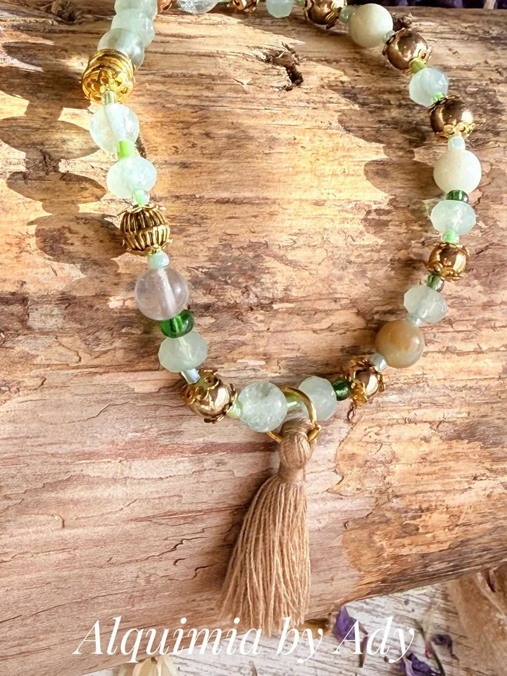 Green Aventurine beaded bracelet/Taurus star stone/libra healing crystal